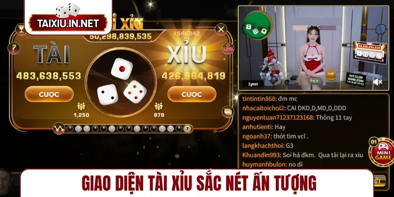 Giao diện tài xỉu sắc nét ấn tượng