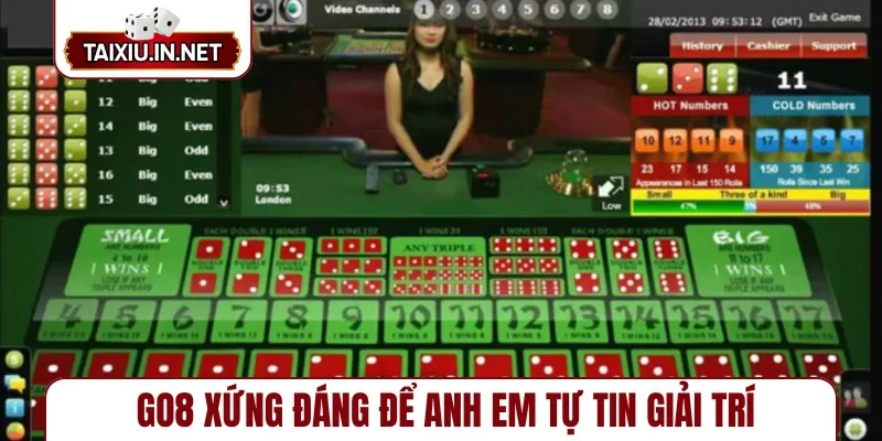 Go8 xứng đáng để anh em tự tin giải trí