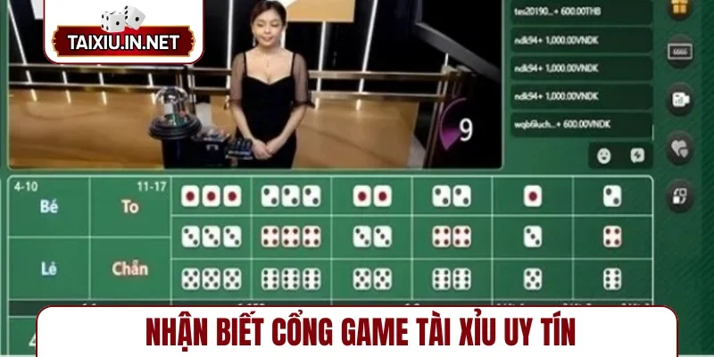 Nhận biết cổng game tài xỉu uy tín