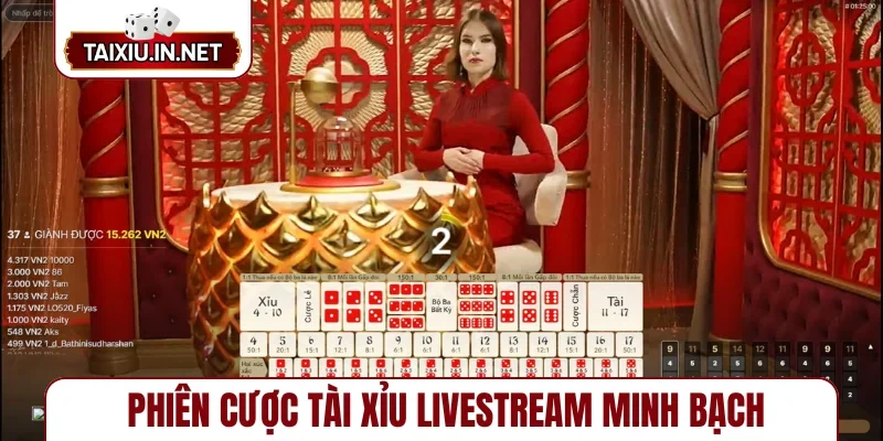Phiên cược tài xỉu livestream minh bạch