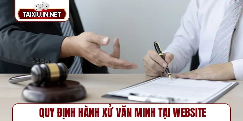 Quy định hành xử văn minh tại website