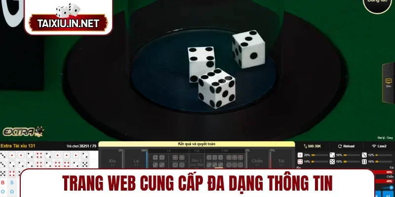 Trang web cung cấp đa dạng thông tin